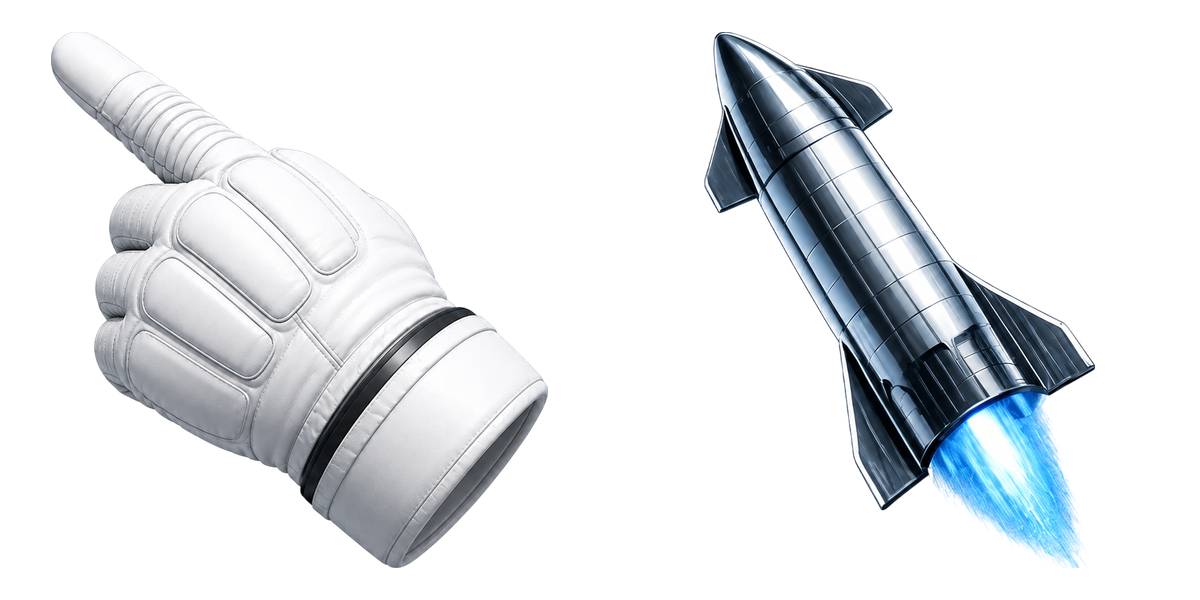 Rocket & Space Glove preview 1
