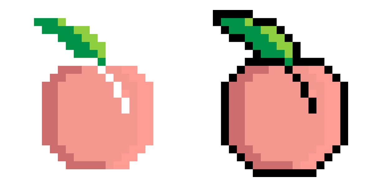 Pixel Art Peach preview 1