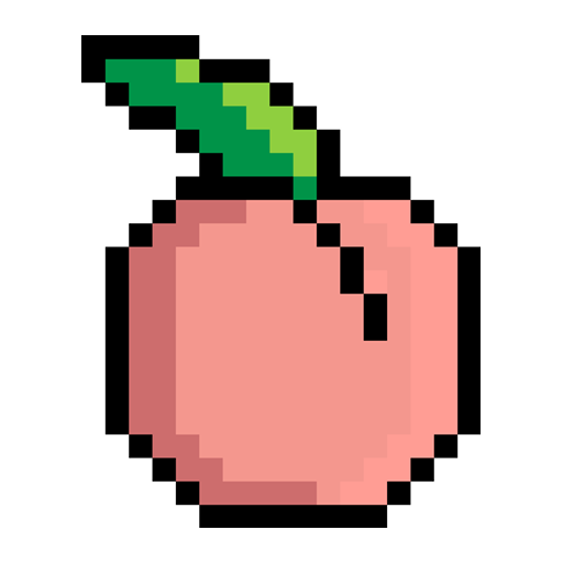 Pixel Art Peach